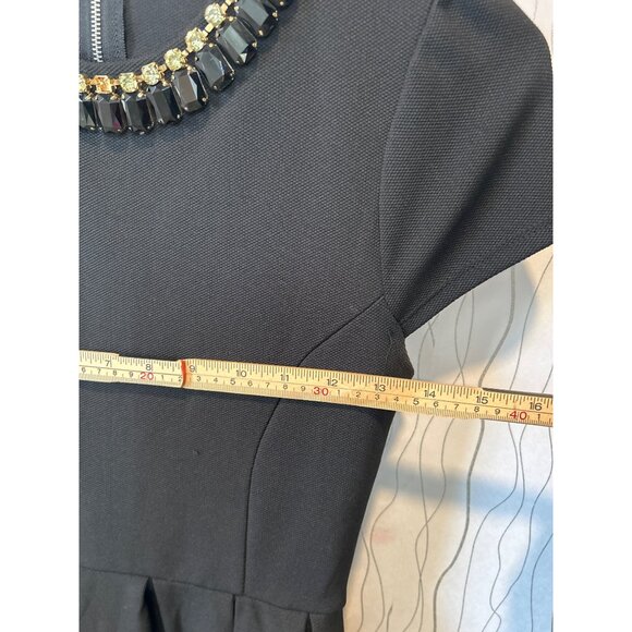 One Clothing Dress Womens Small Black Rhinestone Business casual‎ Cap Sleeve - Picture 6 of 7